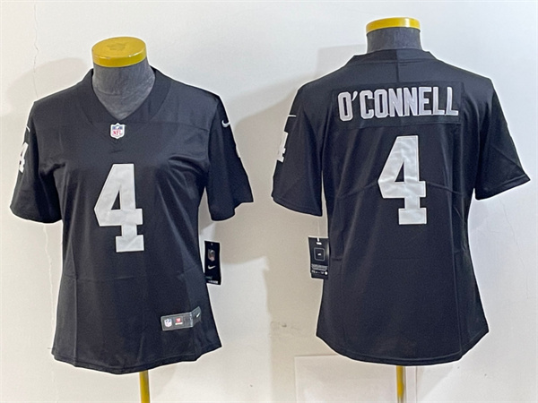 Youth Las Vegas Raiders #4 Aidan O'Connell Black Vapor Untouchable Limited Football Stitched Jersey